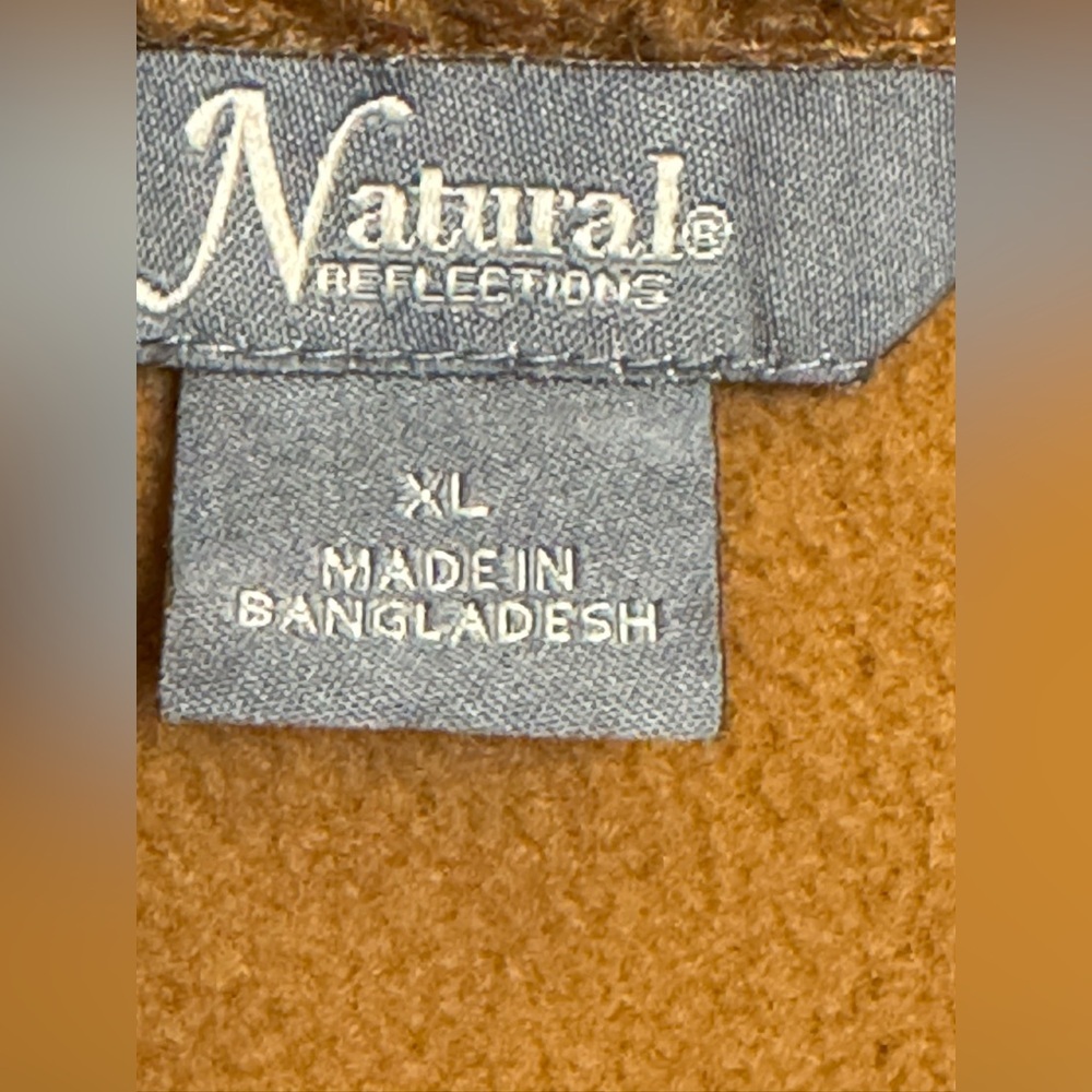 Natural Reflections Teddy Fleece Jacket XL Sherpa Coat Cozy Plush Fall Winter - Picture 3 of 8